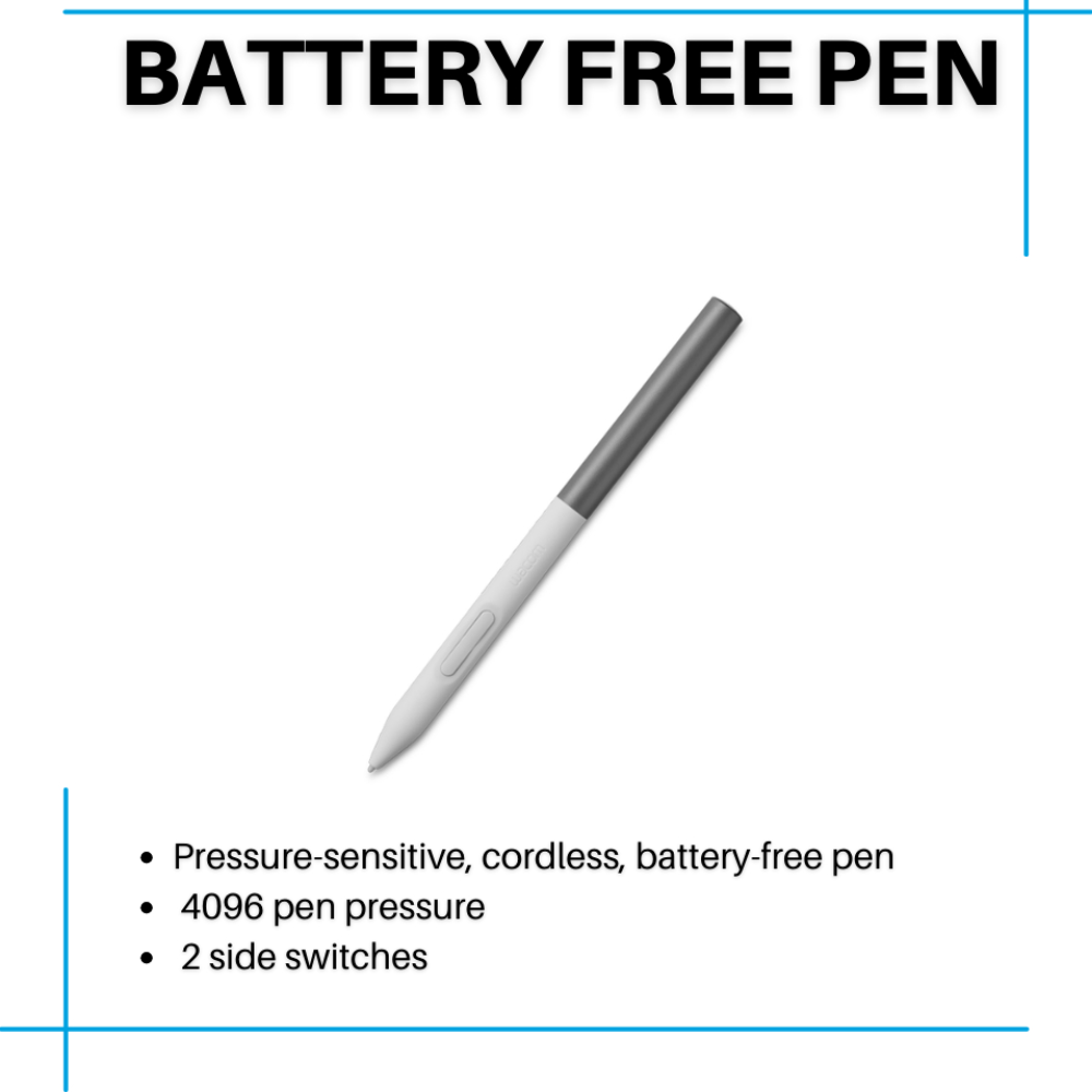 wacom one Standard pen White/Gray