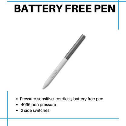 wacom one Standard pen White/Gray